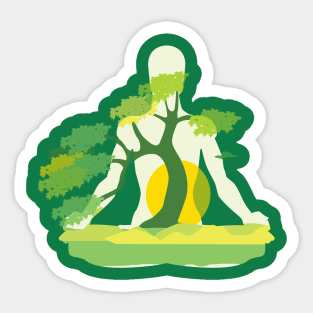 Man and Tree Sticker